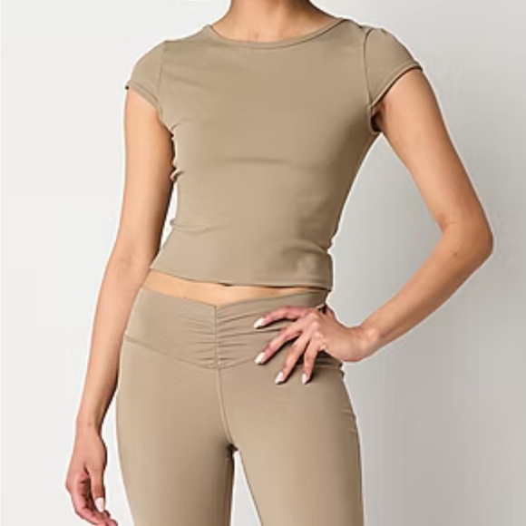 Arizona Womens Juniors Round Neck Short Sleeve T-Shirt - Picture 5 of 7